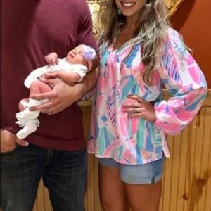 Lilly Pulitzer Elsa top “Out to Sea”